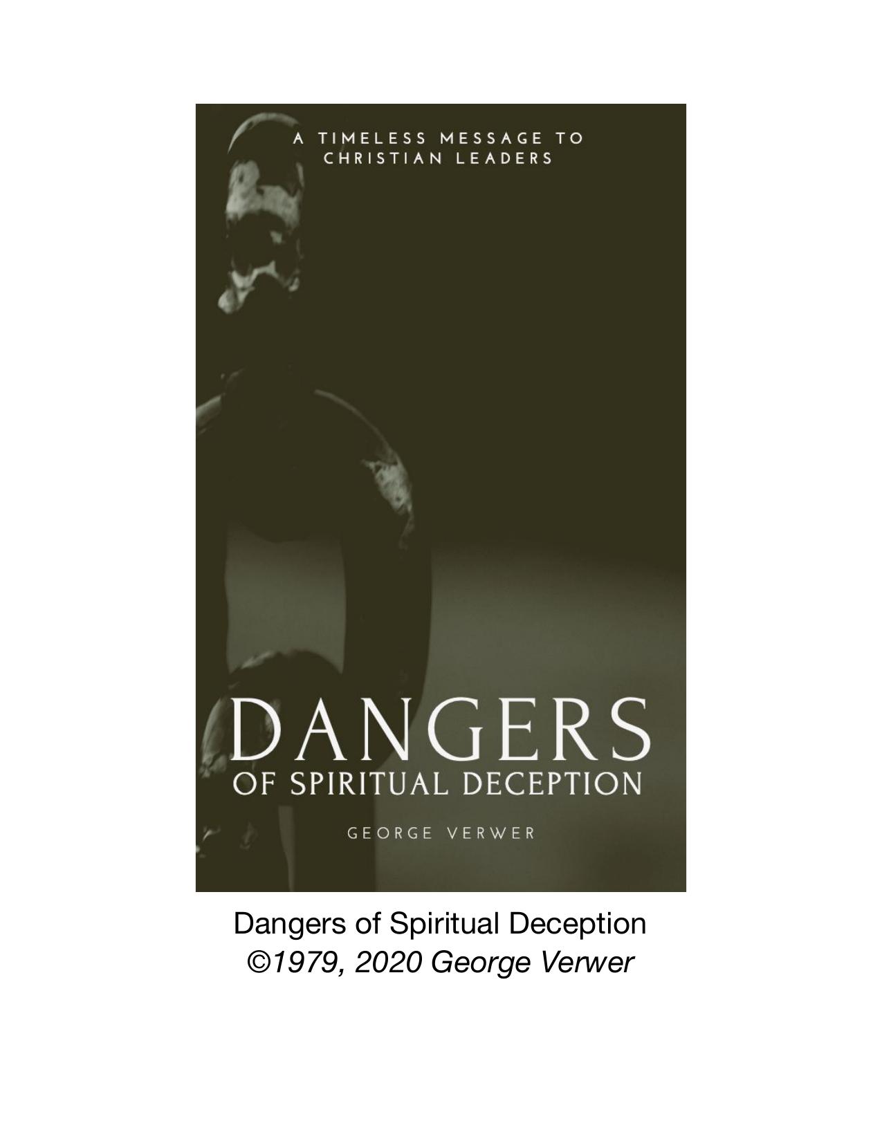 Dangers of Spiritual Deception